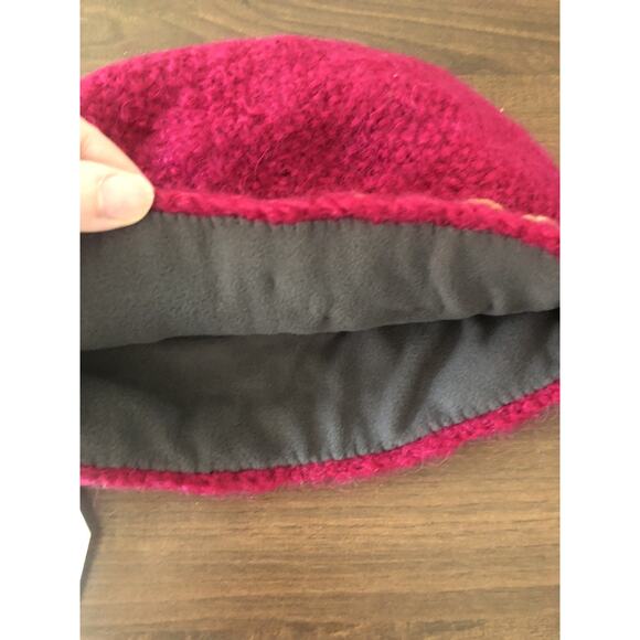 French Knot Lindsay Mason Wool Fleece Lined Hand Embroidered Hat NWT Beaded - Picture 4 of 6